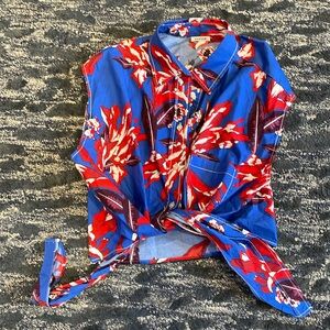 P.A.R.O.S.H sleeveless tie shirt